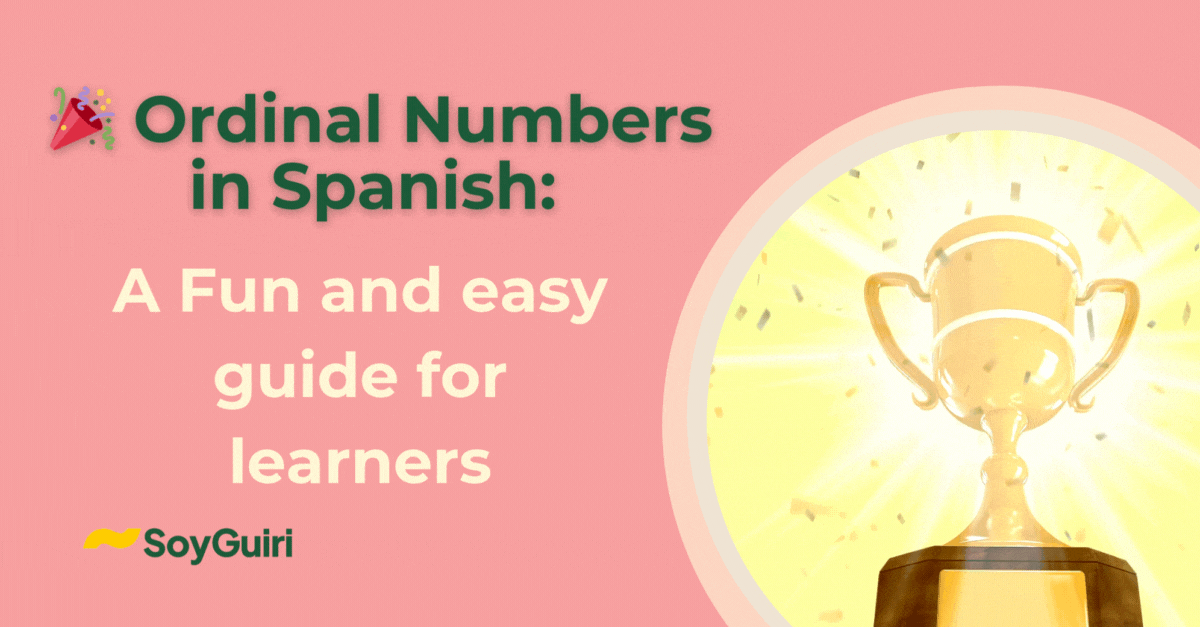 ordinal numbers in spanish​
